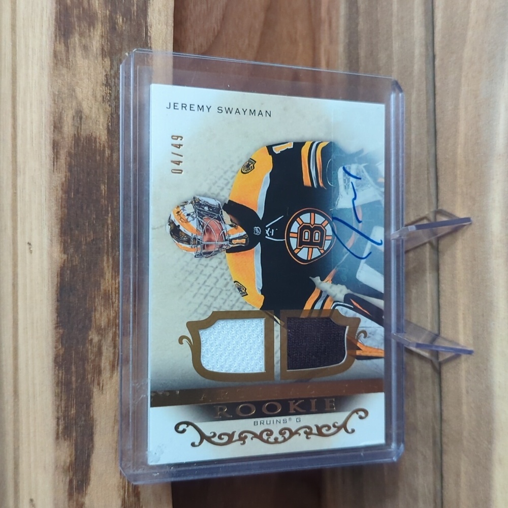 JEREMY SWAYMAN 2021-22 UPPER DECK ARTIFACTS ROOKIE DUAL PATCH AUTO 04/49